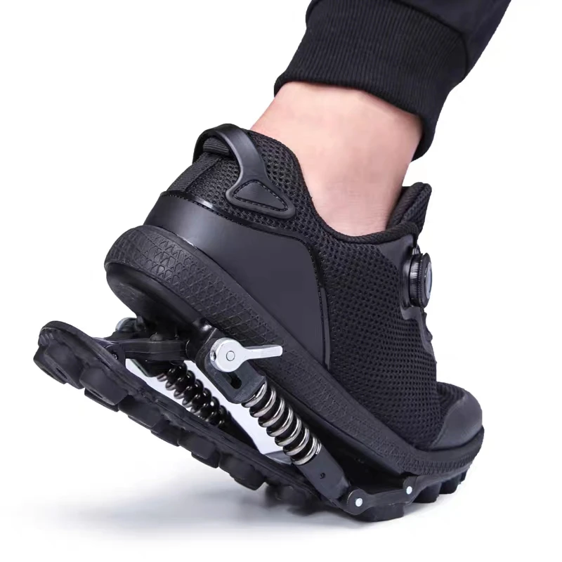 Running Shoes Women - 강철 스프링 와이어 신발끈이 있는 기계식