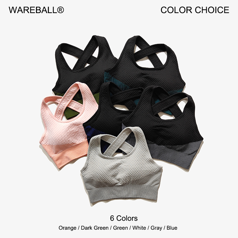 Running Belt - WAREBALL 6 색 요가 스포츠 브래지어