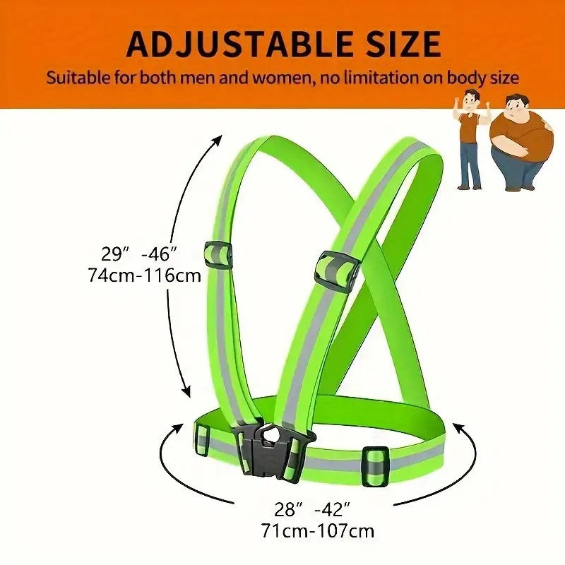 Running Visibility Gear - 반사 조끼 러닝 기어, 야간 사이클링,