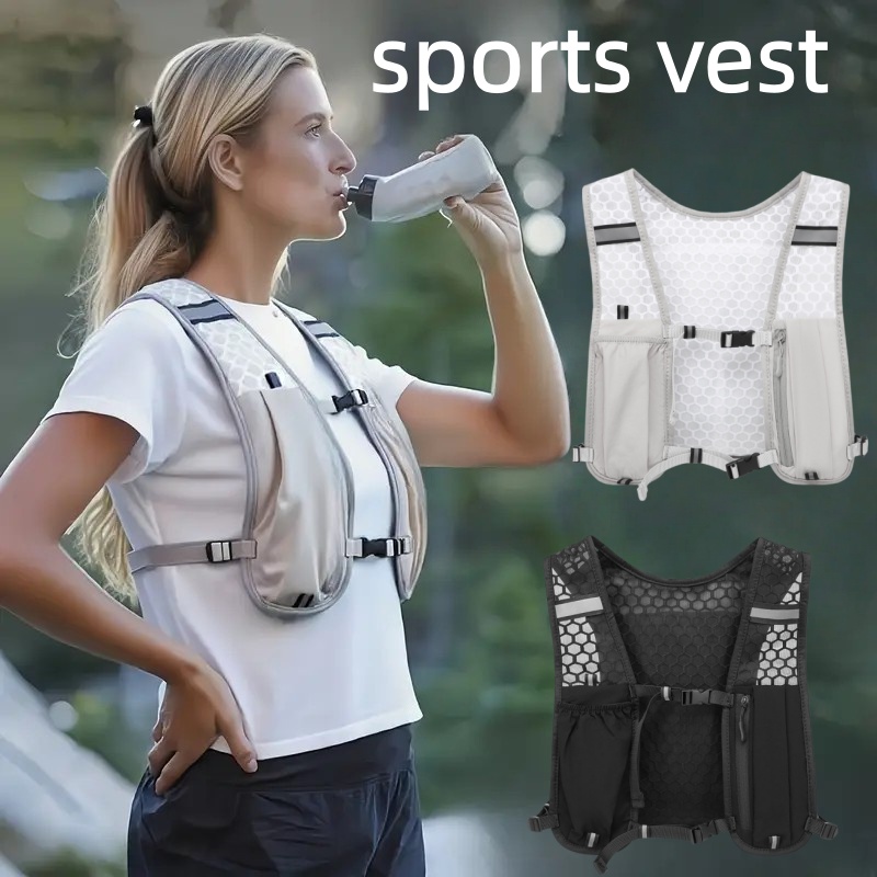 Hydration Vest - 유니섹스 러닝 조끼 방수 통기성 하이킹