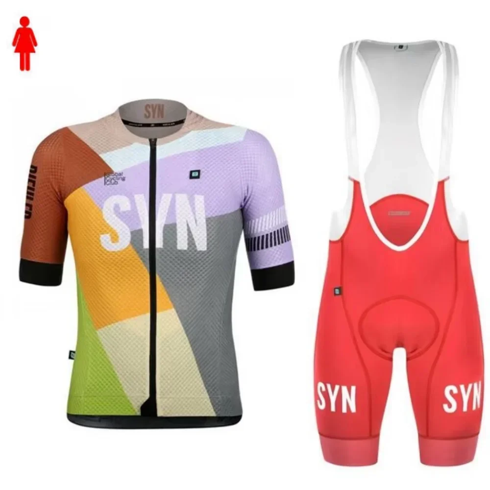 Race Bib - 여성용 프로 팀 SYN 반팔 사이클링