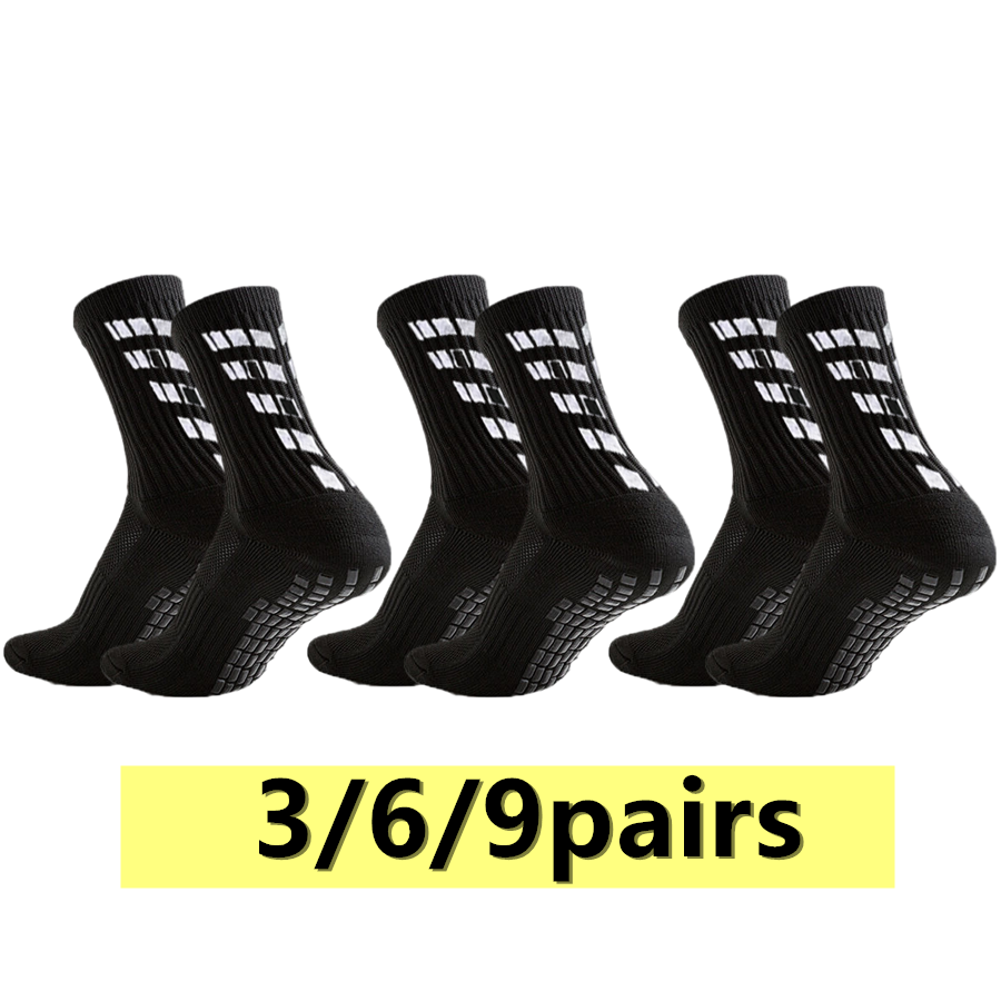 Sports Socks - 3/6/9쌍 남녀공용 논슬립 그립 사이클링 하이킹