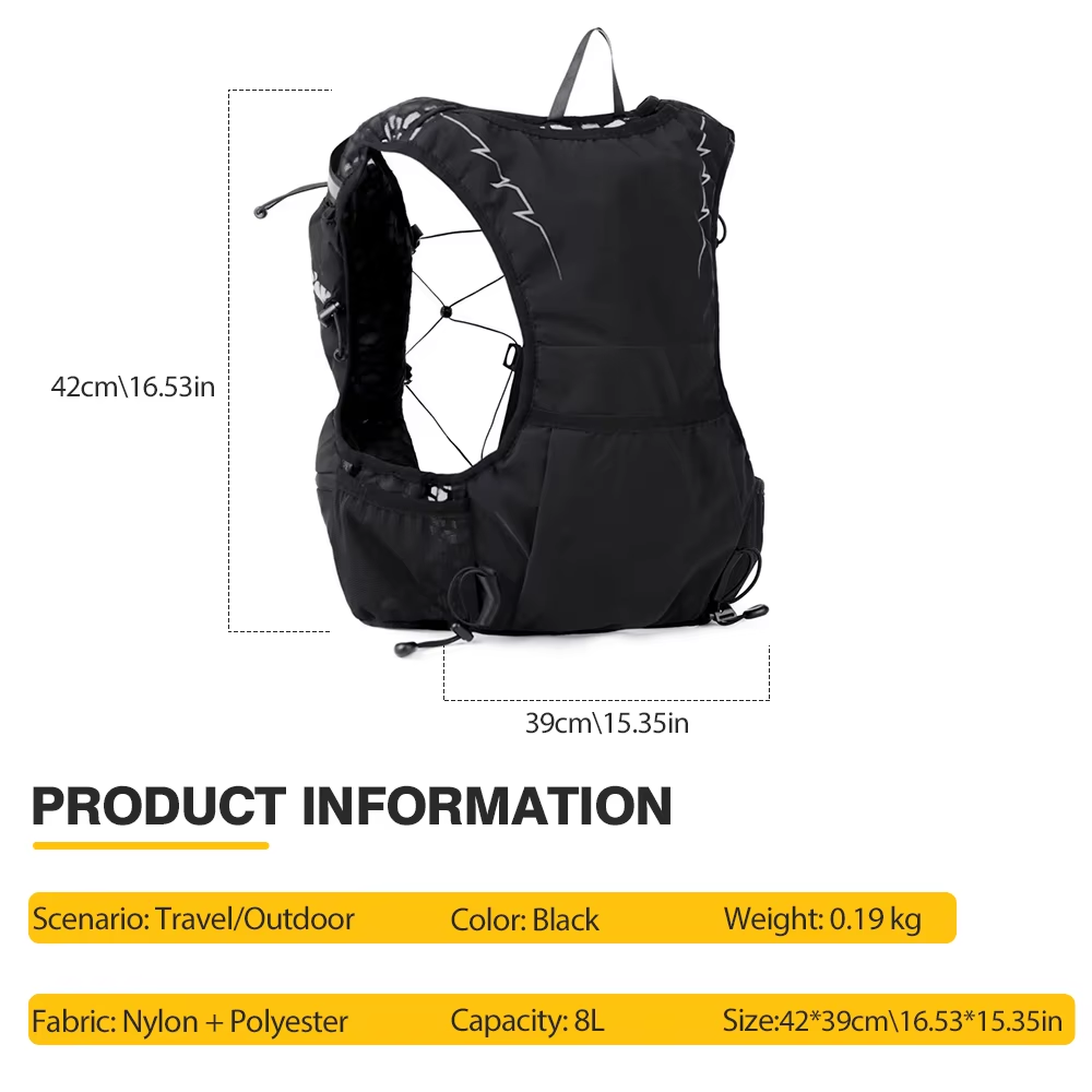 NEWBOLER 야외 트레일 러닝 백팩 8L 초경량 여 - Hydration Vest 리뷰 및 가격