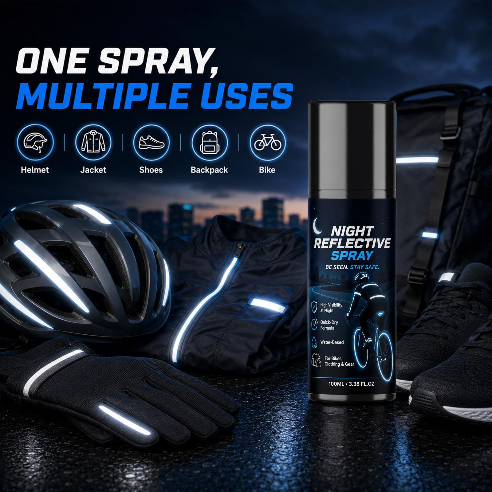 100ml 야간 반사 스프레이, 조깅, 자전거 타기,  - Running Visibility Gear 리뷰 및 가격