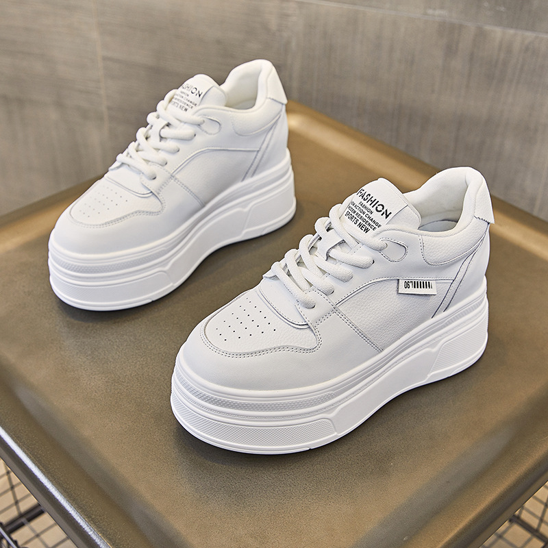 9CM 정품 가죽 새로운 브랜드 디자이너 여름 가을 플 - Running Shoes Women 리뷰 및 가격