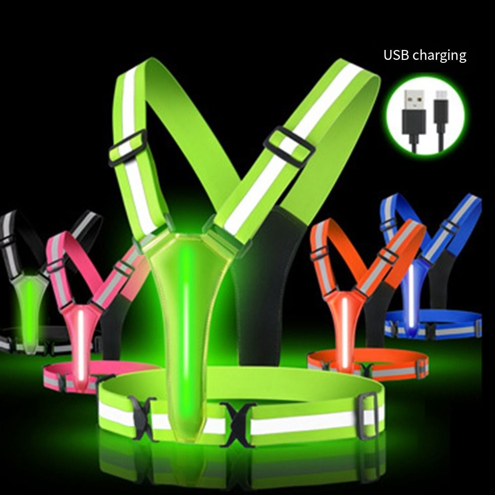 USB 충전식 LED 반사 조끼, 높은 가시성을 제공하 - Running Visibility Gear 리뷰 및 가격