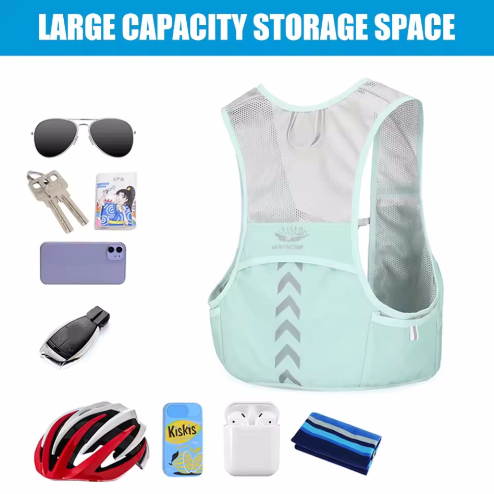 반사 러닝 조끼 수화 러닝 가슴 가방 초경량 사이클링  - Hydration Vest 리뷰 및 가격