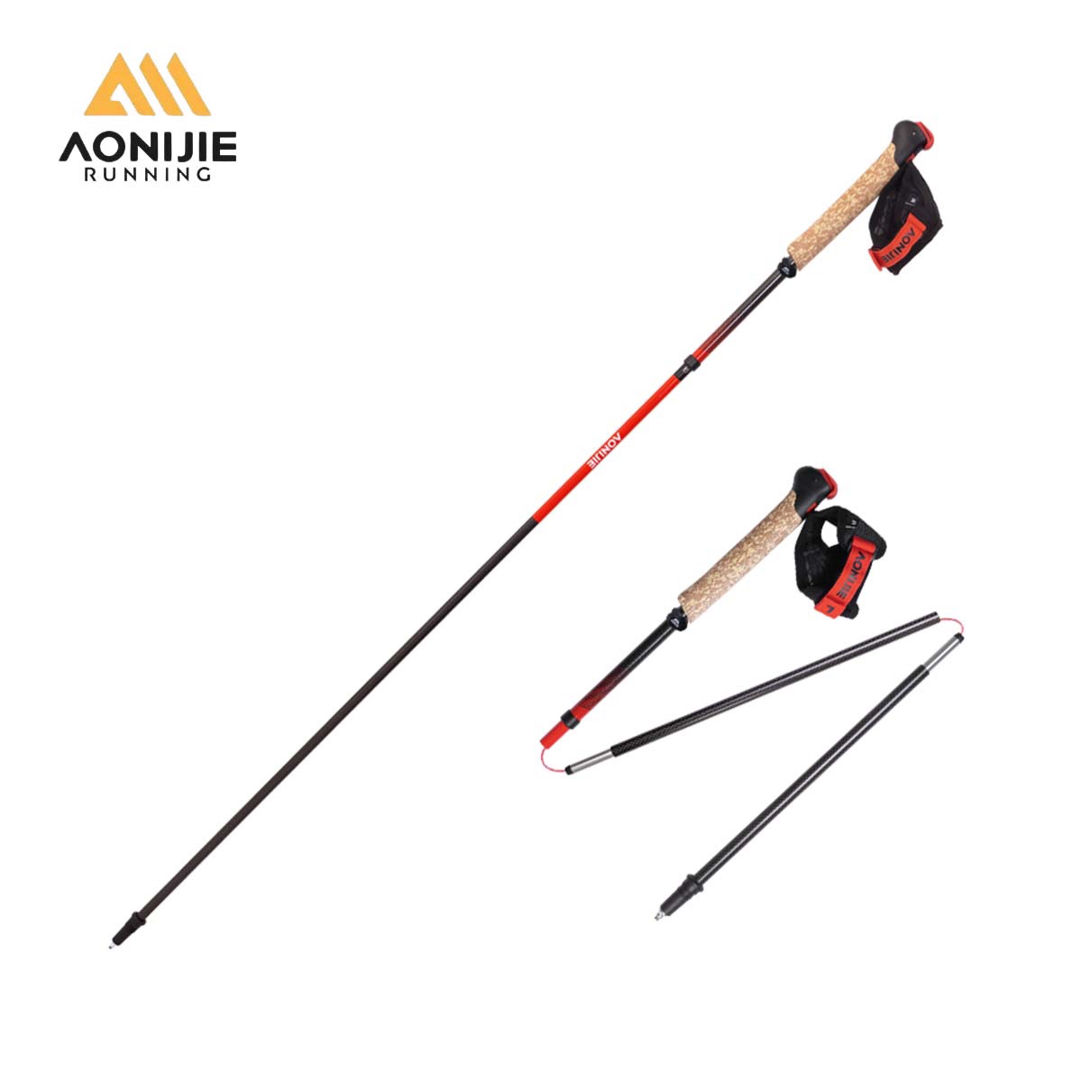 2개 AONIJIE E4212 E4218 접이식 탄소  - Trekking Pole Carbon 리뷰 및 가격