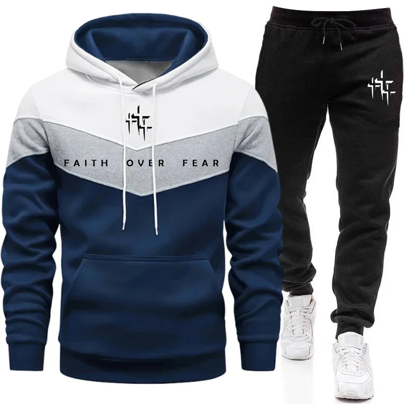 Faith Over Fear 남성용 트레이닝복 세트:  - Joggers Pants 리뷰 및 가격