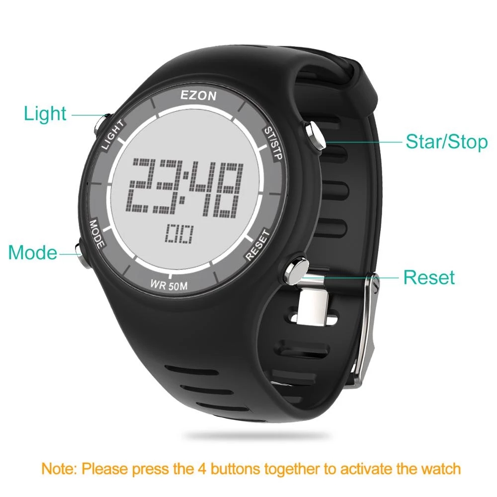 EZON 새로운 패션 여성 디지털 스포츠 시계 알람 시 - Running Watch 리뷰 및 가격