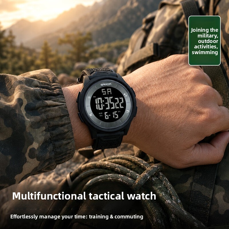 다기능 전술 디지털 시계, 50M 방수 야광 스포츠 손 - Running Watch 리뷰 및 가격