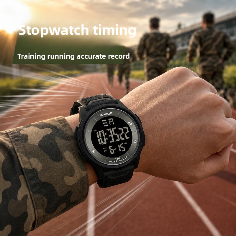 다기능 전술 디지털 시계, 50M 방수 야광 스포츠 손 - Running Watch 리뷰 및 가격