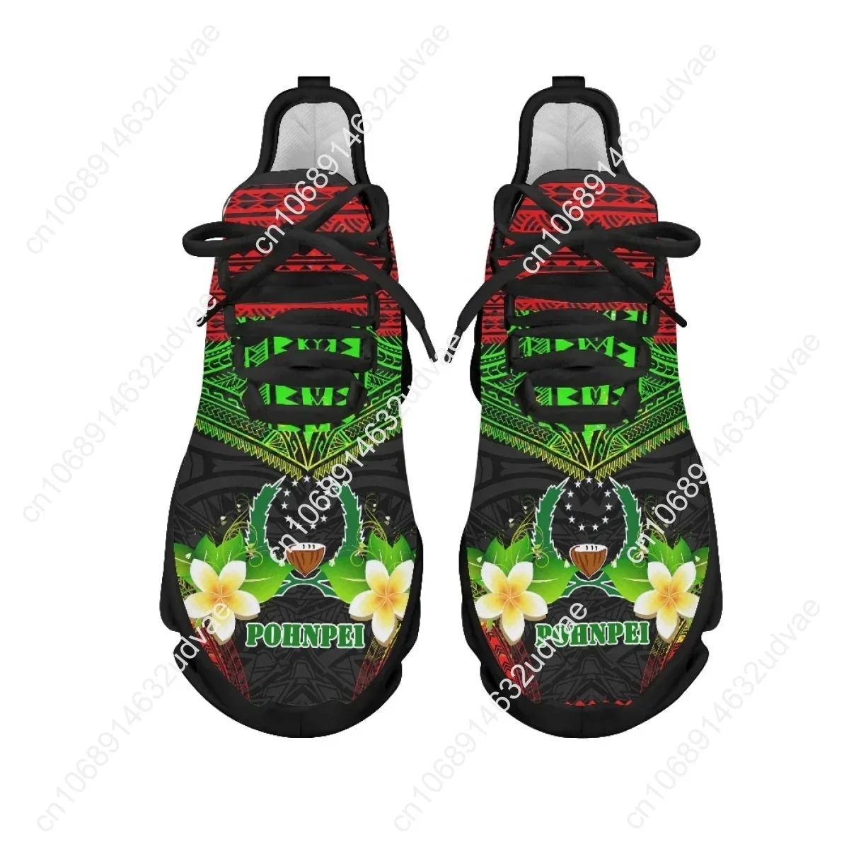 폴리네시안 포른페이 플루메리아 디자인 여성용 쿠션 메쉬 - Running Shoes Women 리뷰 및 가격