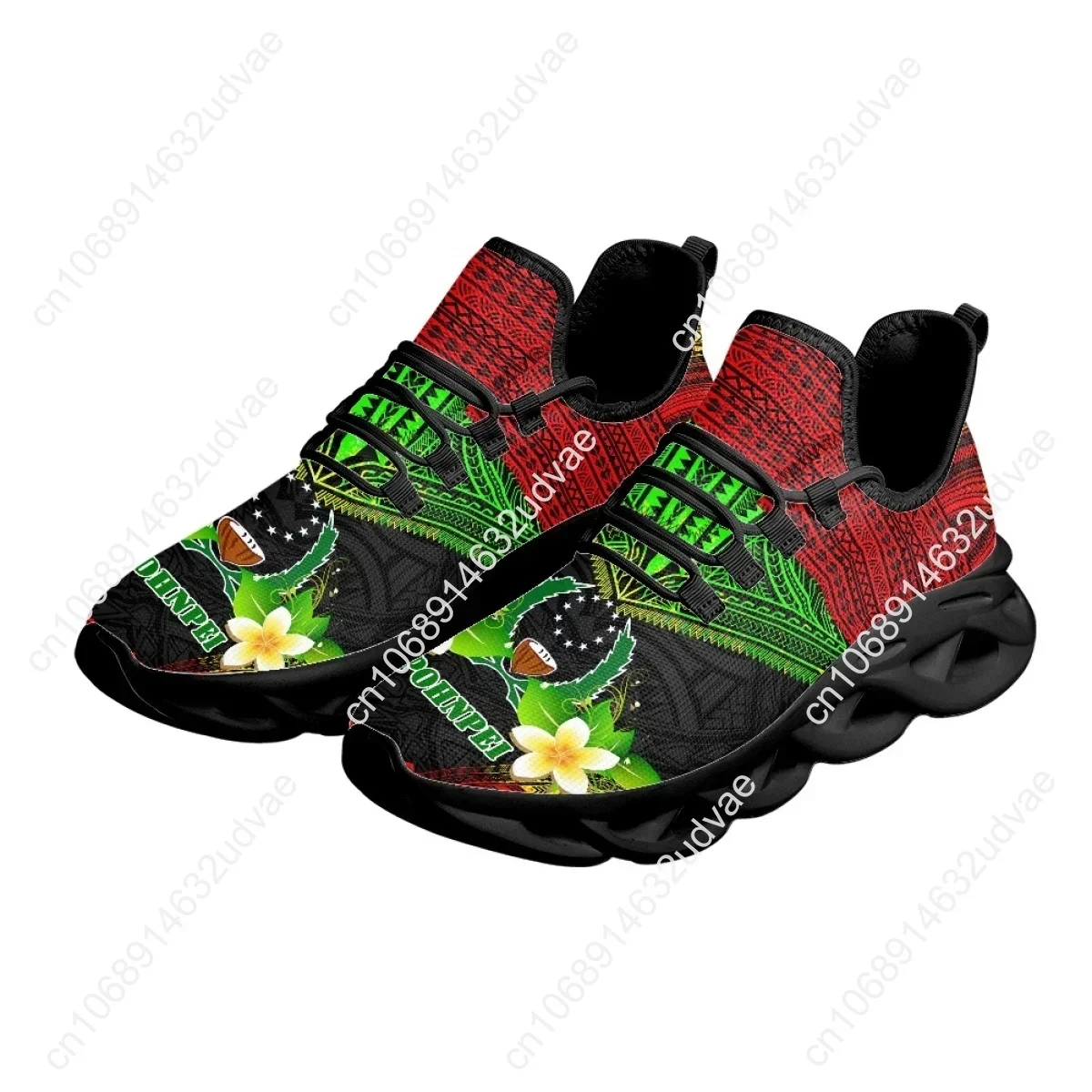 폴리네시안 포른페이 플루메리아 디자인 여성용 쿠션 메쉬 - Running Shoes Women 리뷰 및 가격