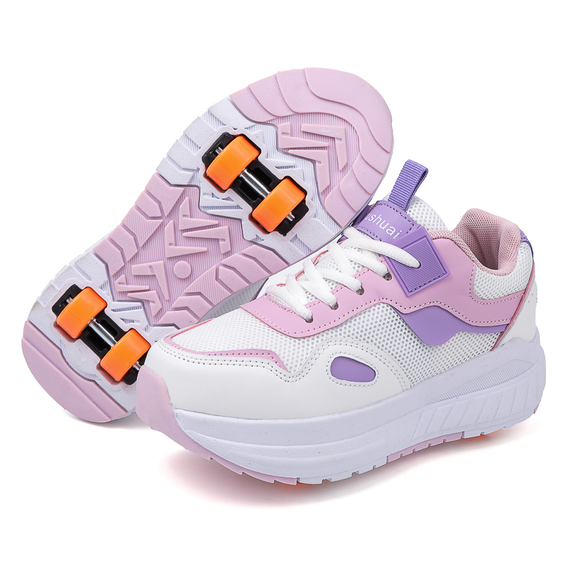 어린이용 롤러스케이트, 4개의 바퀴가 달린 분리형 스니 - Running Shoes Women 리뷰 및 가격