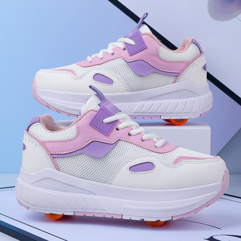어린이용 롤러스케이트, 4개의 바퀴가 달린 분리형 스니 - Running Shoes Women 리뷰 및 가격