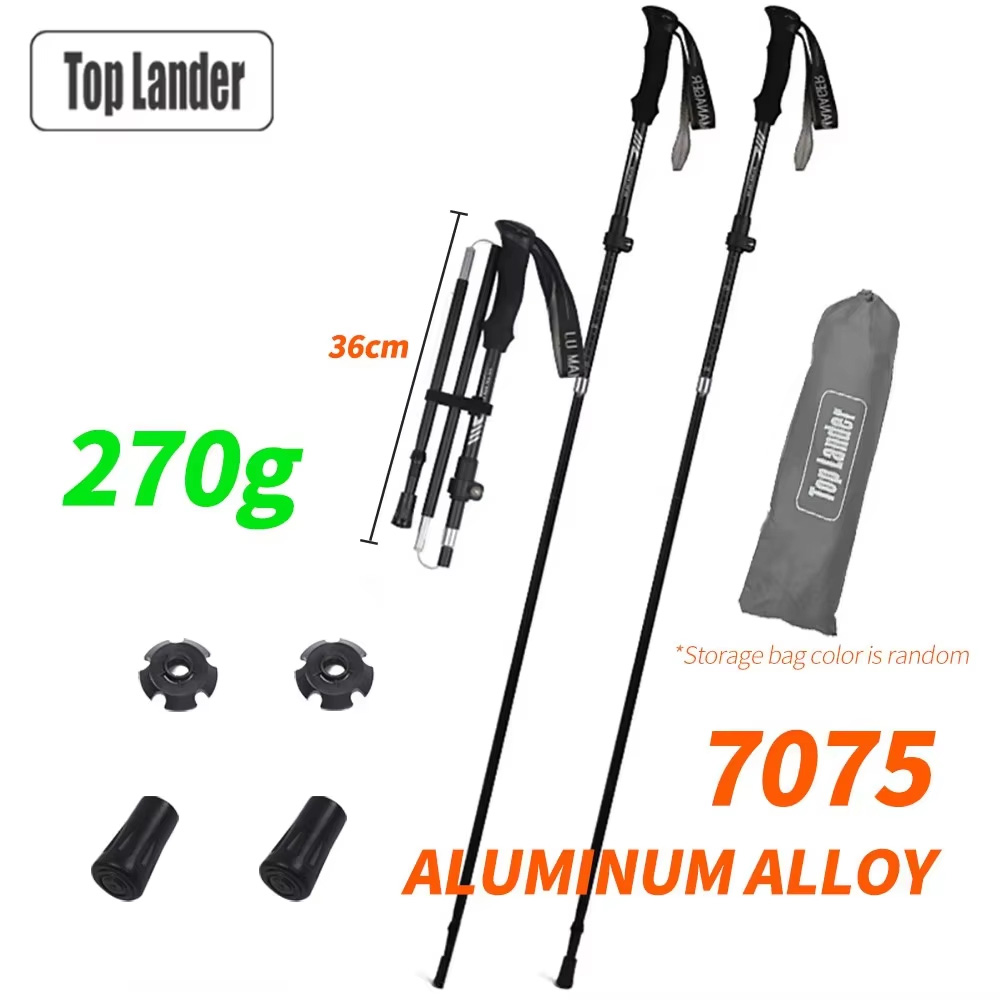 접이식 트레킹 폴 7075 알루미늄 초경량 조절 가능한 - Trekking Pole Carbon 리뷰 및 가격