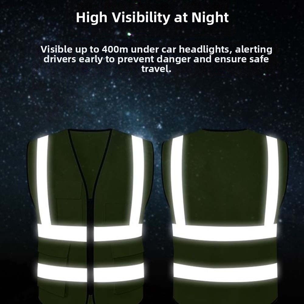 고가시성 반사 조끼 경고용 원사이즈 야외 안전복 주머니 - Running Visibility Gear 리뷰 및 가격