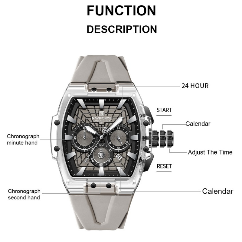 NF6113 네비포스 남성용 다기능 크로노그래프 시계  - Running Watch 리뷰 및 가격
