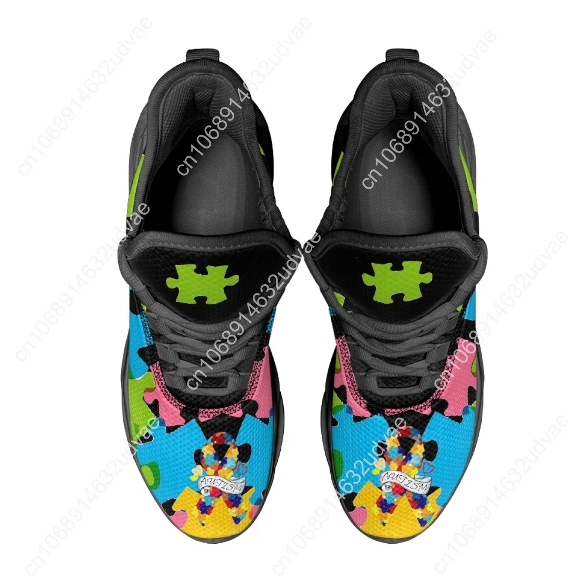 자폐증 인식 스포츠 운동화 컬러 퍼즐 내구성이 뛰어난  - Running Shoes Women 리뷰 및 가격