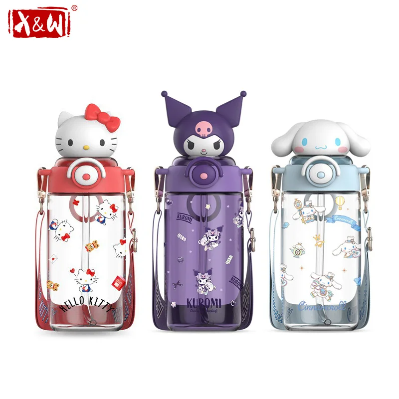 X&W 카와이 산리오 인형 빨대컵 650ml 만화 헬로 - Running Gear Kids 리뷰 및 가격