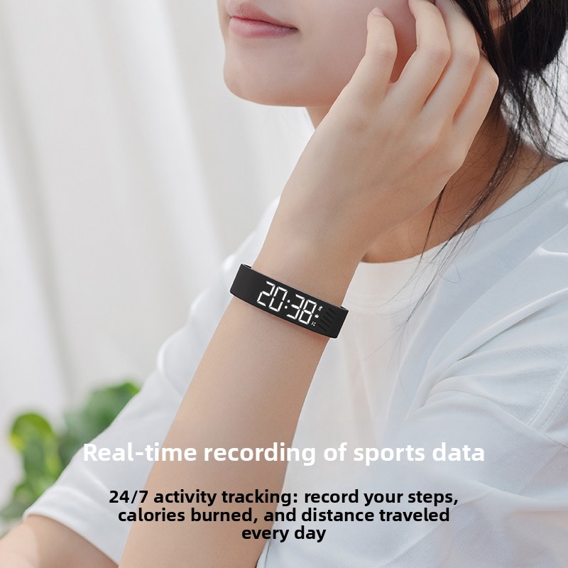 LED 디지털 알람 시계 시계, 조절 가능한 실리콘 스 - Running Watch 리뷰 및 가격