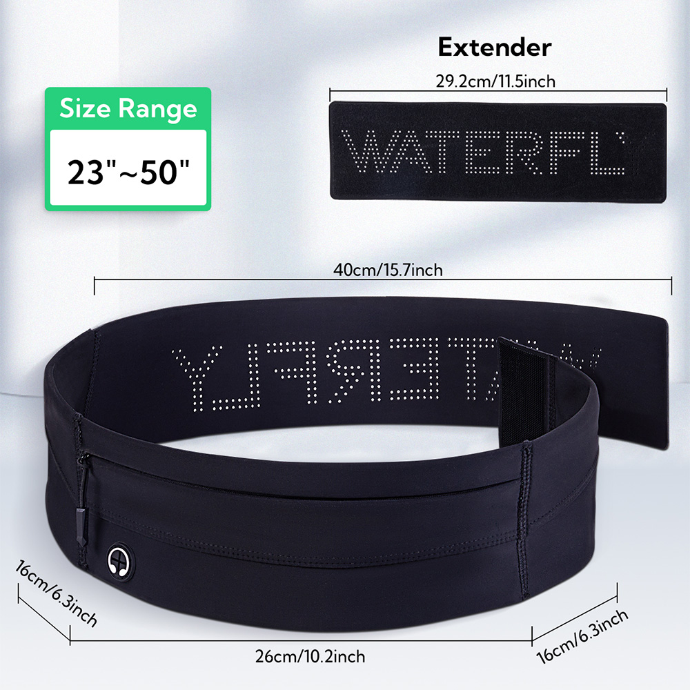 WATERFLY 러닝 벨트 패니 팩, 슬림 탄성 스포츠 - Running Belt 리뷰 및 가격