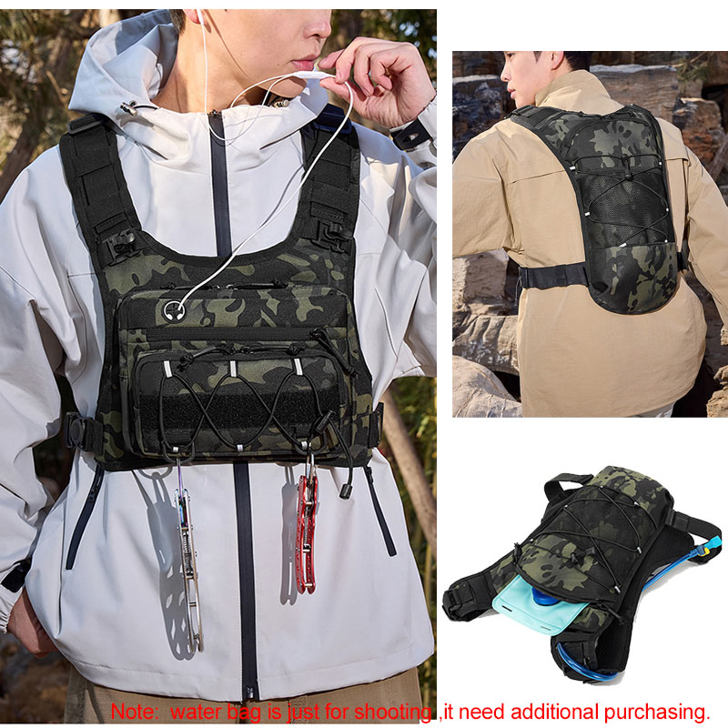 전술 가방 앞가슴 장비 조끼 배낭 캠핑 사냥 가방 남성 - Hydration Vest 리뷰 및 가격