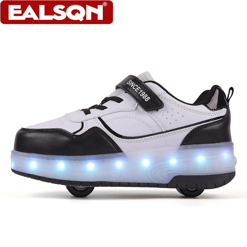새로운 어린이용 LED 라이트업 롤러 스케이트 신발,  - Running Shoes Men 리뷰 및 가격